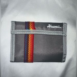 Hawaii Wallet, Vintage bi-fold velcro close wallet